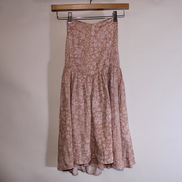 Forever 21 Blush Pink Corset Strapless Corset Mini Sundress Size S - Picture 1 of 4